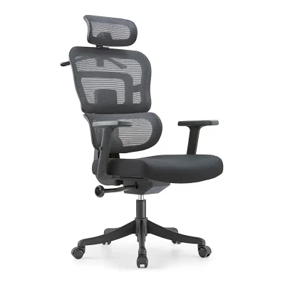 Cadeira de escritório ergonômica executiva reclinável com tarefa giratória completa